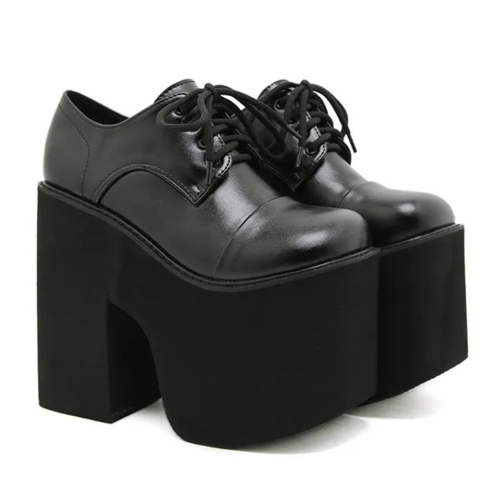 XL Platform Derby Shoes - II - 🖤