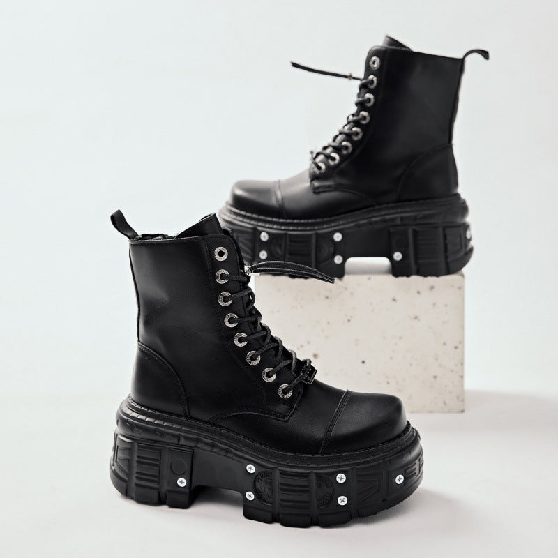 XL Platform Combat Boots - Razor Blade - IV - 🖤