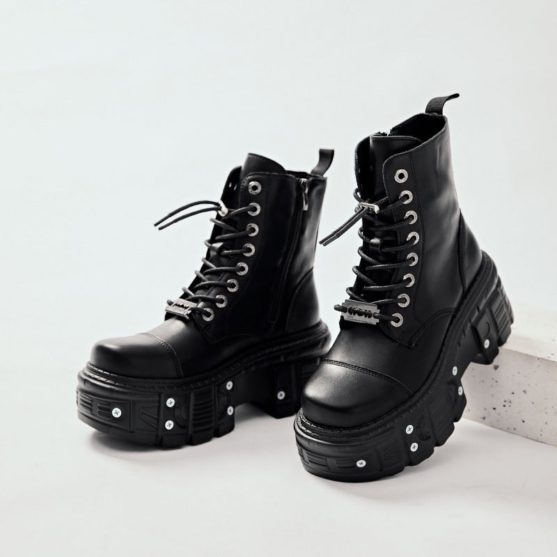 XL Platform Combat Boots - Razor Blade - IV - 🖤