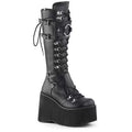 Platform Wedges Knee-High Boots - I - 🖤