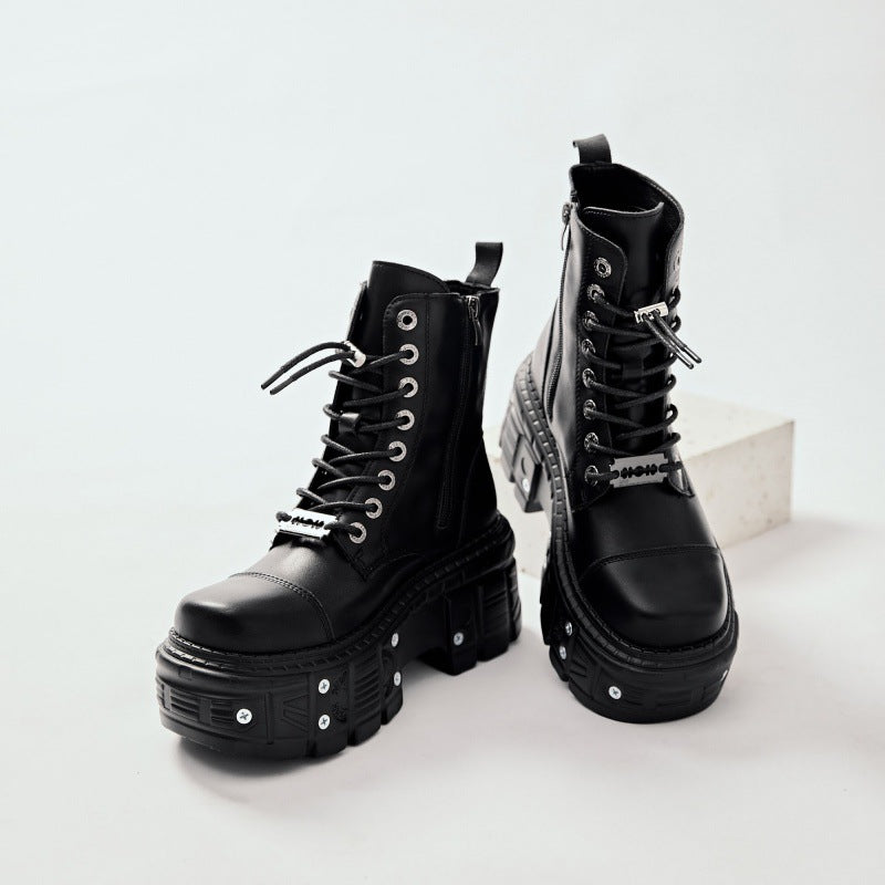 XL Platform Combat Boots - Razor Blade - IV - 🖤
