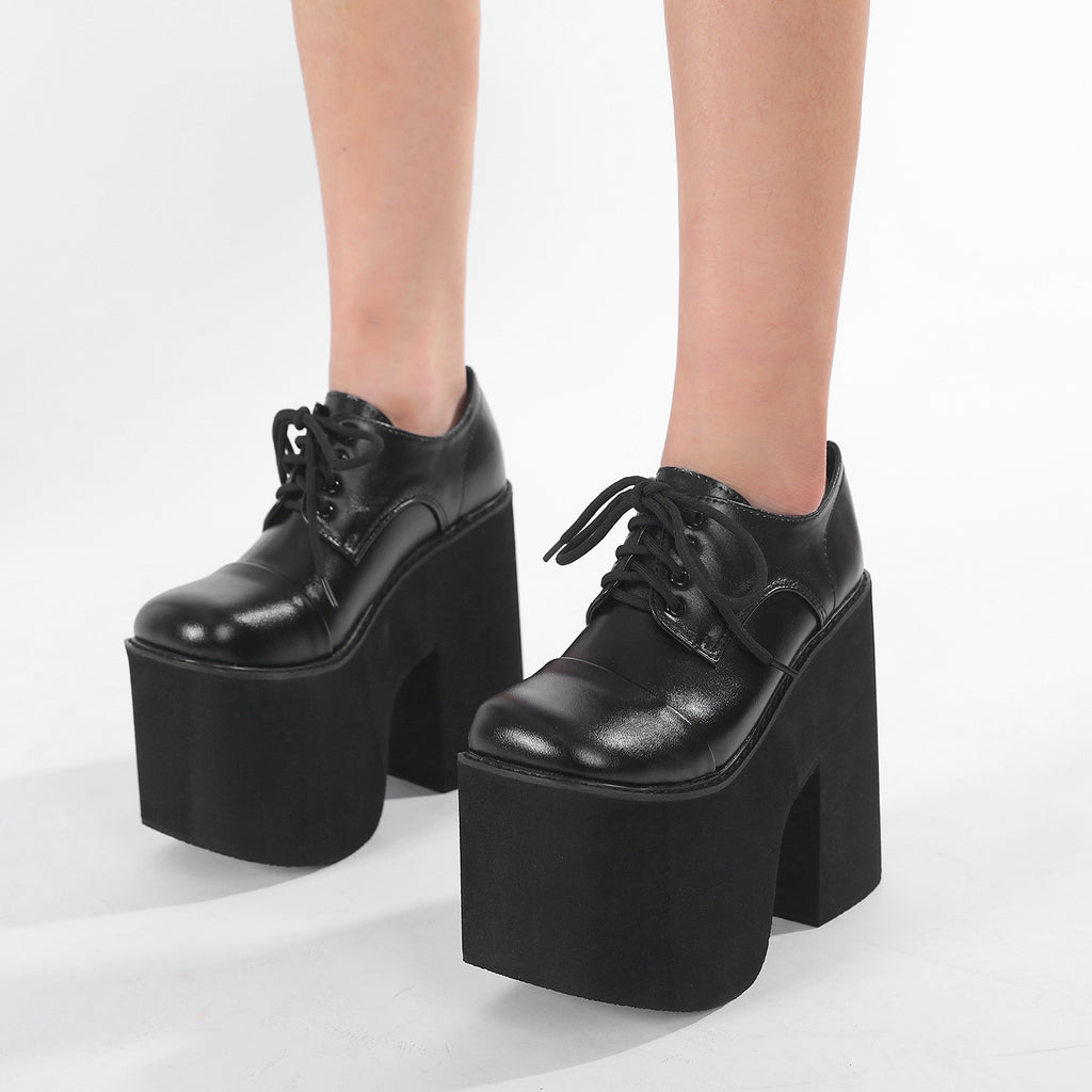 XL Platform Derby Shoes - II - 🖤