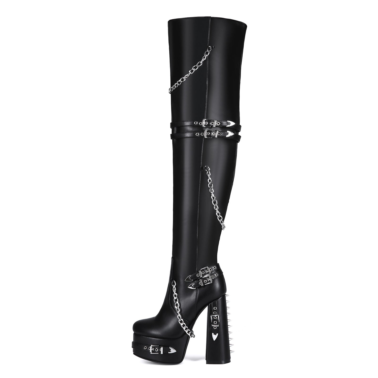 High heels Platform Thigh high Boots - I - 🖤