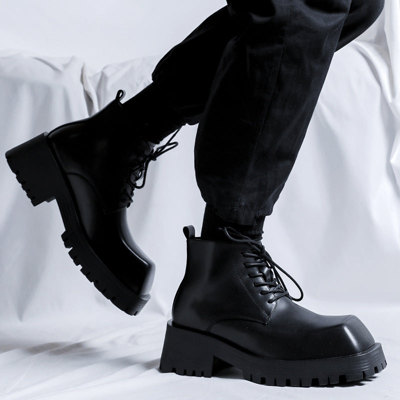 Ankle Platform Combat Boots - II - 🖤