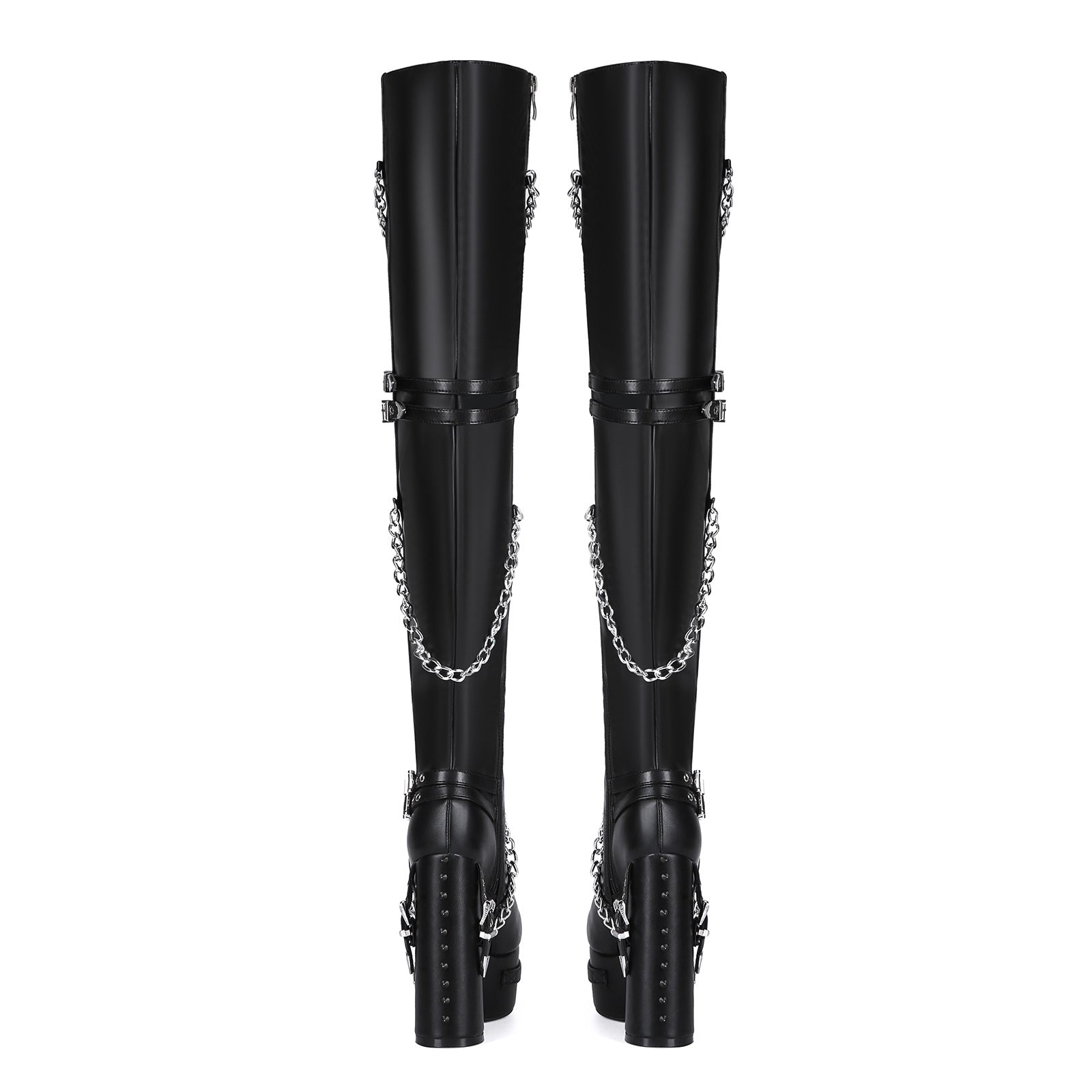 High heels Platform Thigh high Boots - I - 🖤