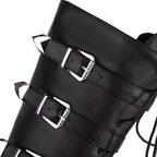 High heels XL Platform Mid-calf Boots - Laces & Buckles- IV