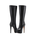 High stiletto heels Platform Knee-high Boots - IV - 🖤