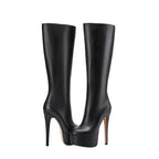High stiletto heels Platform Knee-high Boots - IV - 🖤