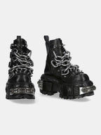 XL Platform Combat Boots - Heavy Chains - III - 🖤