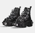 XL Platform Combat Boots - Heavy Chains - III - 🖤