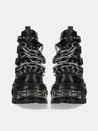 XL Platform Combat Boots - Heavy Chains - III - 🖤