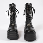 XL Platform Mid-calf Boots - II - 🖤