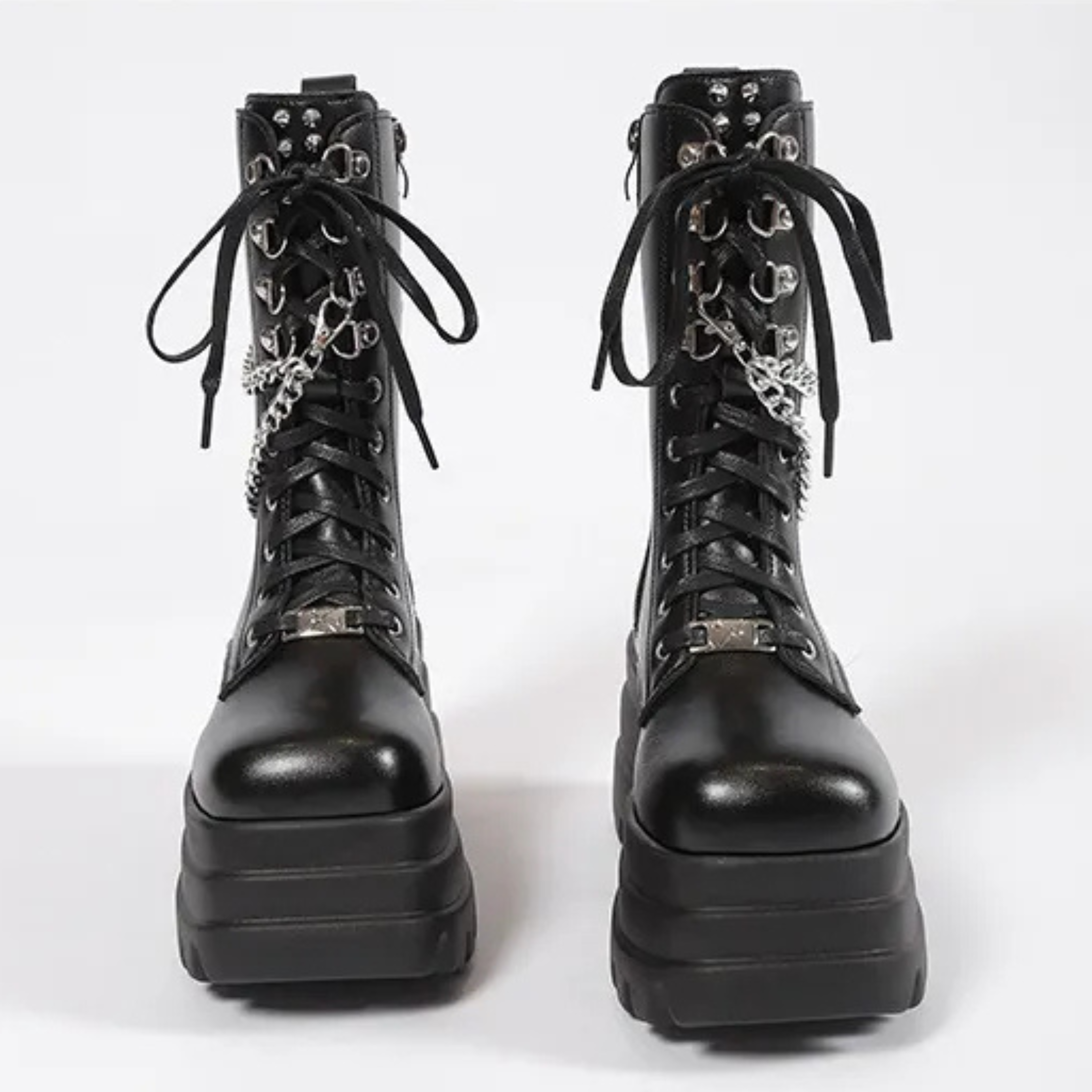 XL Platform Mid-calf Boots - II - 🖤