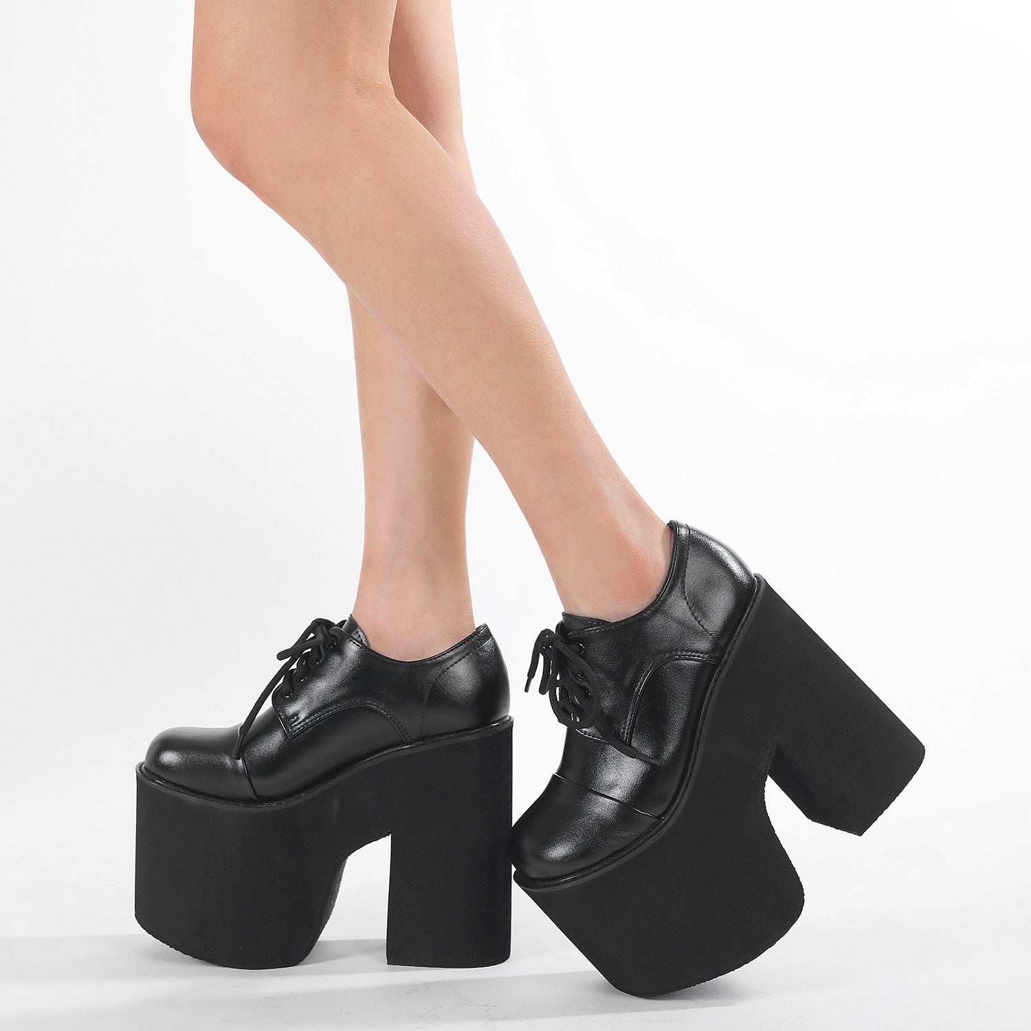 XL Platform Derby Shoes - II - 🖤