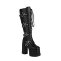 High heels XL Platform Knee-high Boots - Stars - II - 🖤