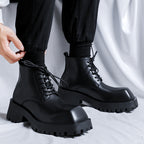 Ankle Platform Combat Boots - II - 🖤