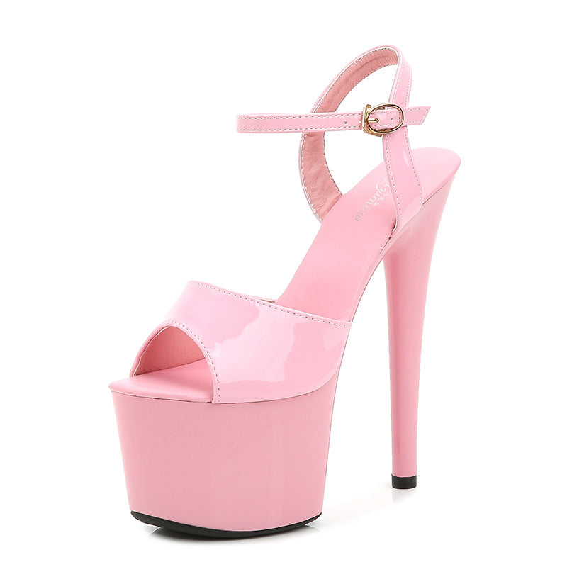Ultra High Heels Platform Sandals - I - 🩷