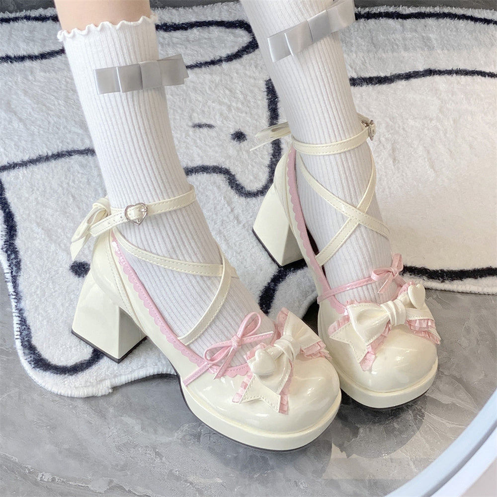 Pastel Bow Mary-Jane - II - 🩷