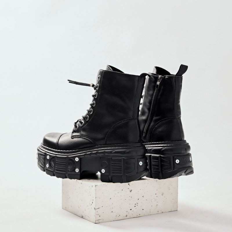 XL Platform Combat Boots - Razor Blade - IV - 🖤