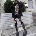Platform Wedges Knee-High Boots - I - 🖤