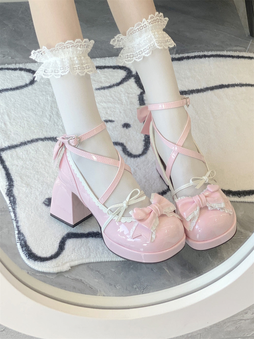 Pastel Bow Mary-Jane - II - 🩷