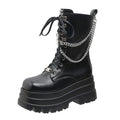 XL Platform Mid-calf Boots - II - 🖤
